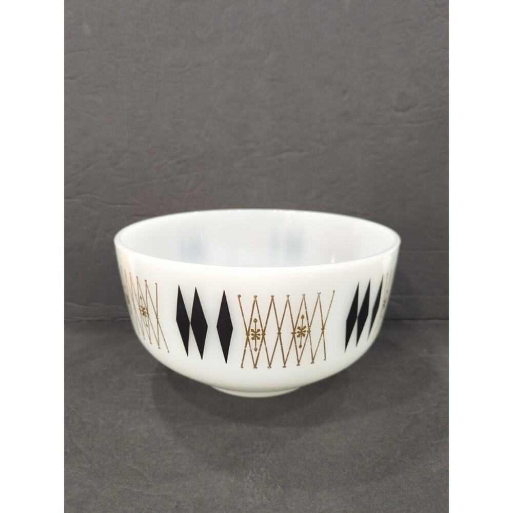 Mid-century Modern Federal Harlequin Pattern Bowl 2.5‎ Quarts